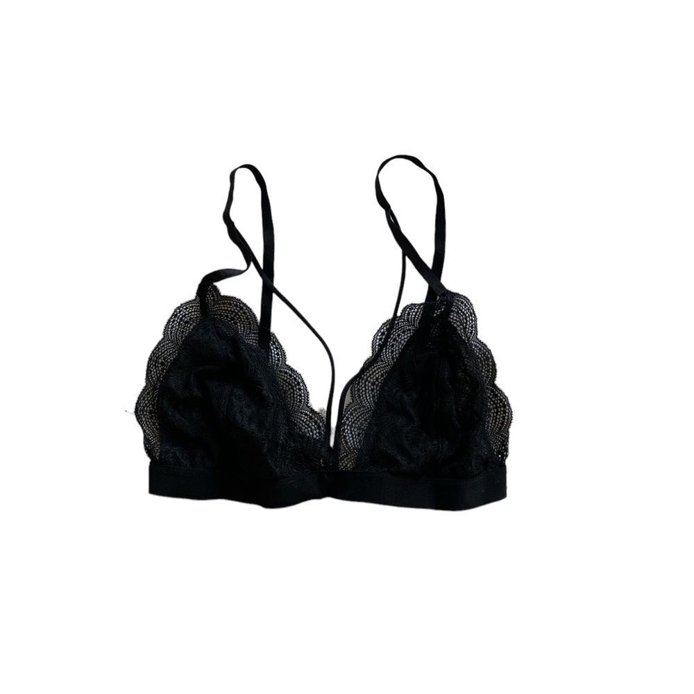 Urban Outfitters Out from Under black lace triangle bralette